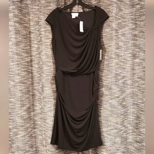 *NEW* New York & Company knee length black dress sz L